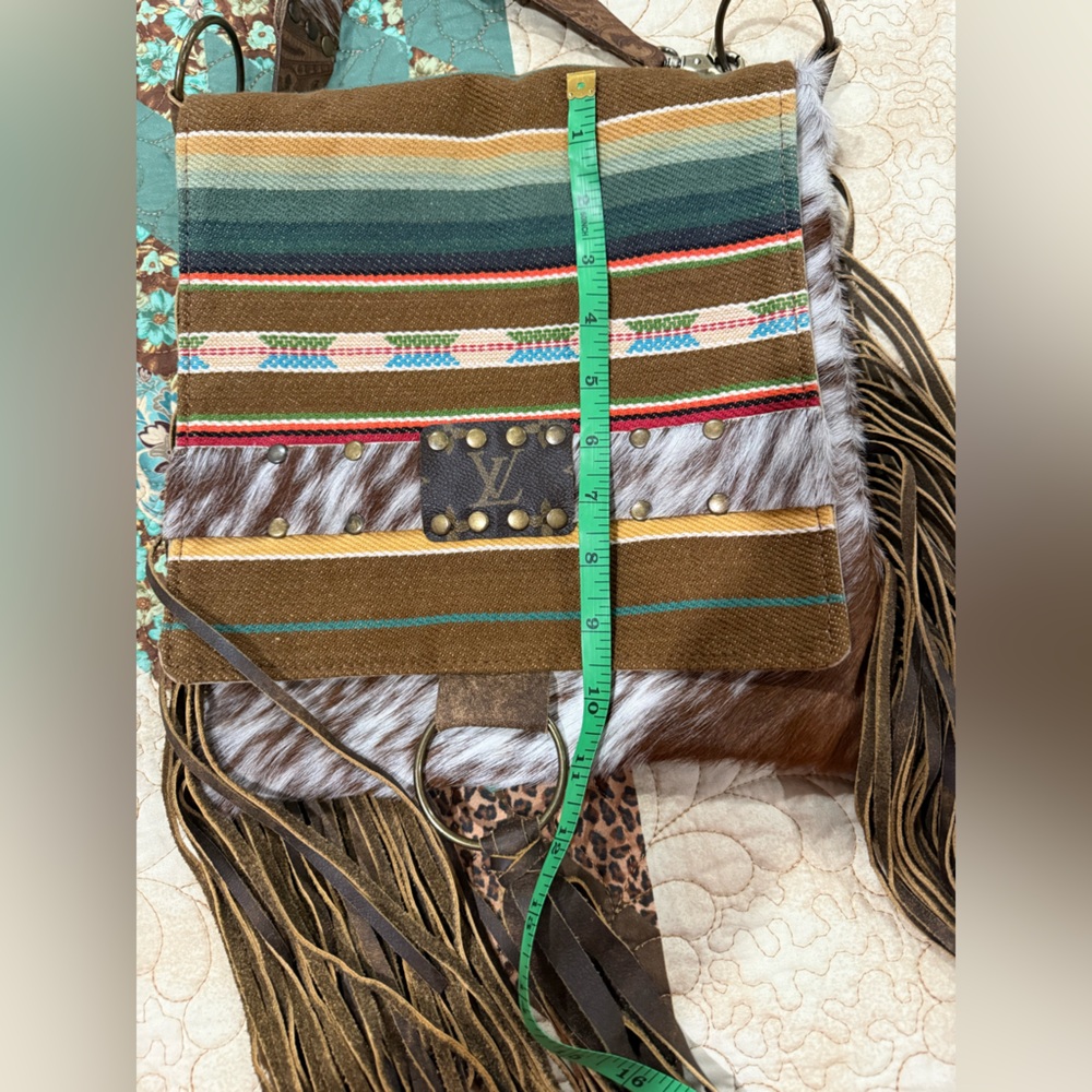 Keep it Gypsy recycled leather and serape bag - Picture 11 of 11